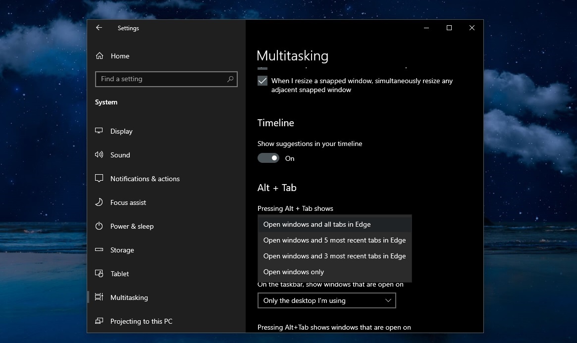 微軟 Win10 全新 Alt + Tab 體驗上手：快速切換訪問 Edge 瀏覽器窗口