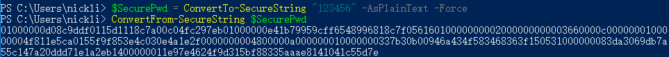 PowerShell 腳本中的密碼保存的方法