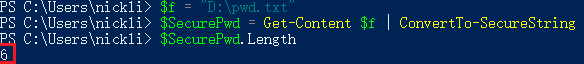 PowerShell 腳本中的密碼保存的方法