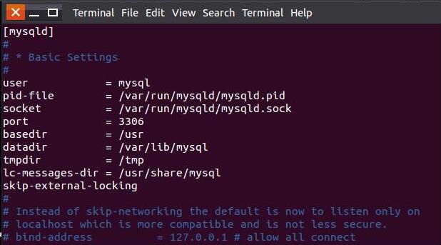 ubuntu 15.04下mysql開放遠(yuǎn)程3306端口