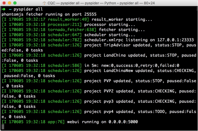 Python3爬蟲中pyspider的安裝步驟