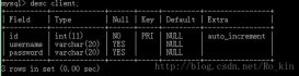 Java+mysql用戶注冊登錄功能