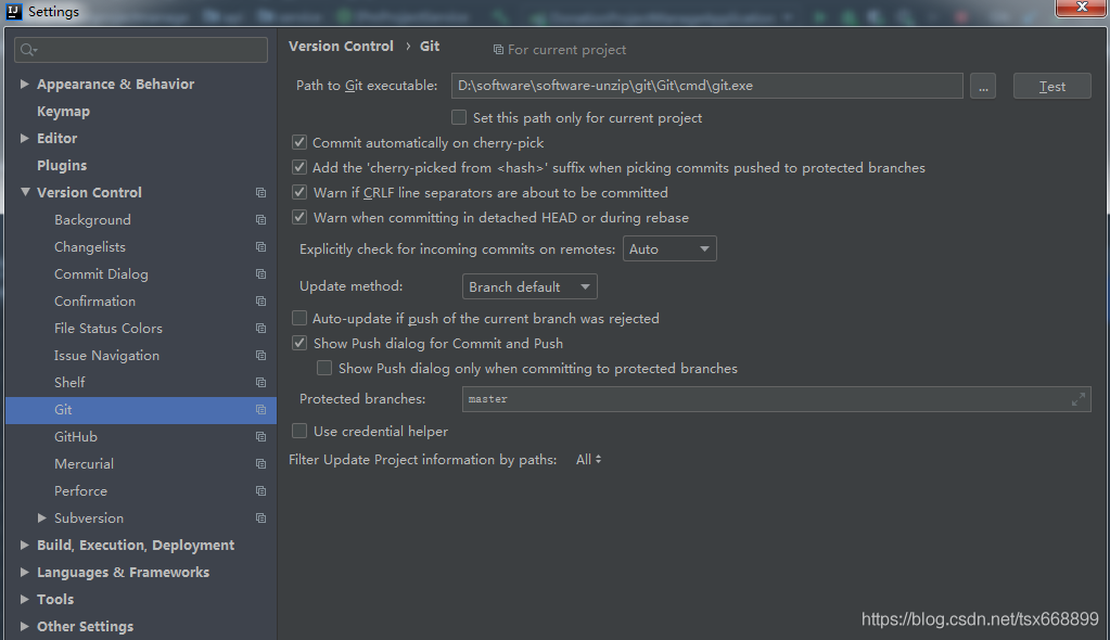 解決idea 拉取代碼出現的 “ cannot Run Git Cannot identify version of git executable: no response“的問題