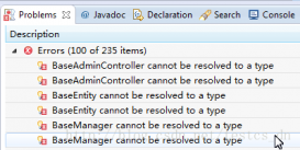 java eclipse 出現 xxx cannot be resolved to a type 錯誤解決方法