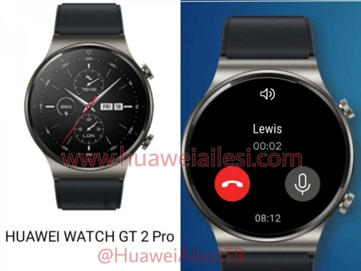 華為 Watch GT 2 Pro 智能手表圖片、功能曝光：邊框更窄，支持無線充電