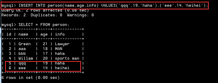 MySQL入門(四) 數據表的數據插入、更新、刪除