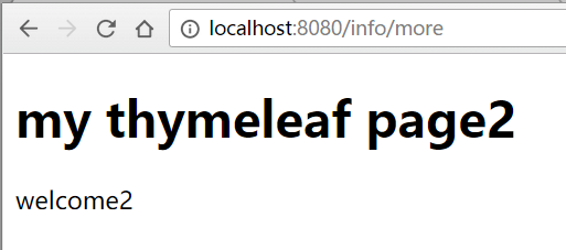 spring boot使用thymeleaf跳轉頁面實例代碼