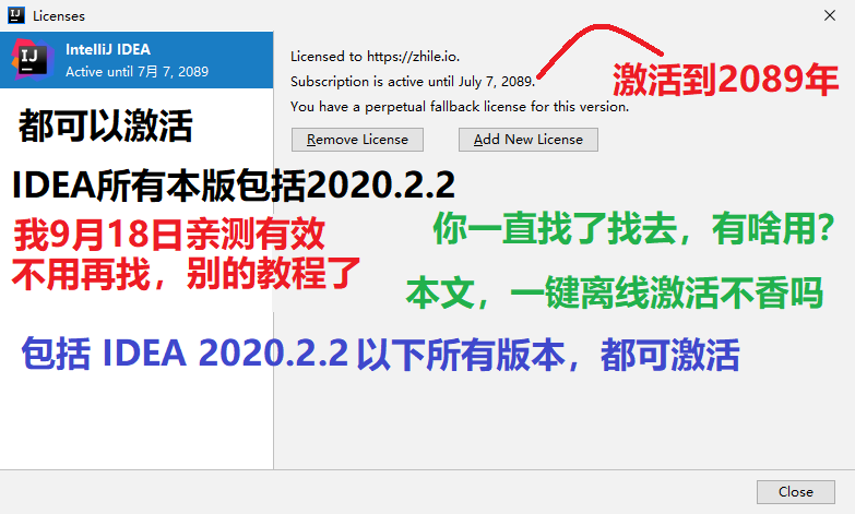 IDEA2020.2.2激活與IntelliJ IDEA2020注冊碼及IntelliJ全家桶激活碼的詳細教程