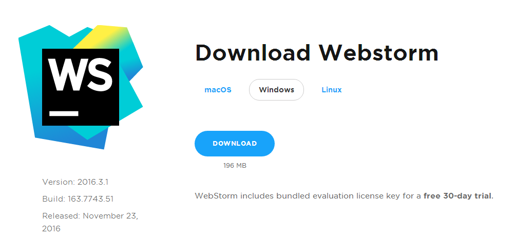 WebStorm安裝配置方法圖文教程