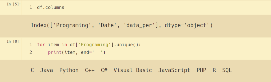 Python爬取近十年TIOBE編程語(yǔ)言熱度數(shù)據(jù)并可視化