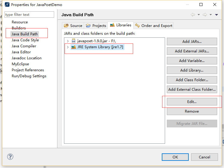 myEclipse配置jdk1.7教程