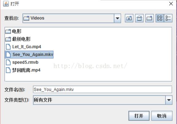 java創(chuàng)建簡易視頻播放器