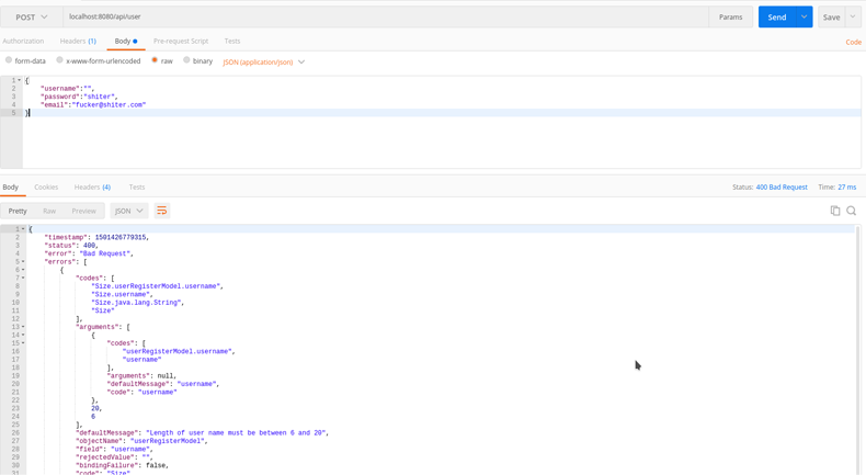 Kotlin + Spring Boot 請求參數驗證的代碼實例