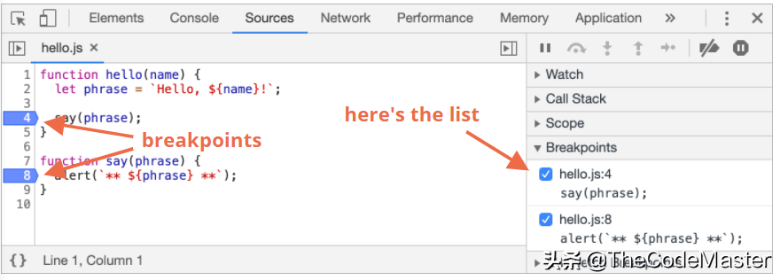 Javascript在Chrome瀏覽器中調試的七個步驟 Javascript在Chrome瀏覽器中調試的七個步驟