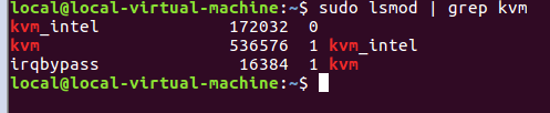 ubuntu kylin虛擬機中安裝KVM