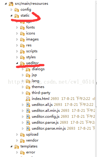 編輯器Ueditor和SpringBoot 的整合方法