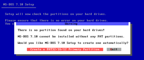 VMware12中MS-DOS 7.10安裝圖文教程