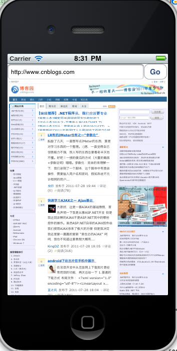 在iOS應用中使用UIWebView創建簡單的網頁瀏覽器界面