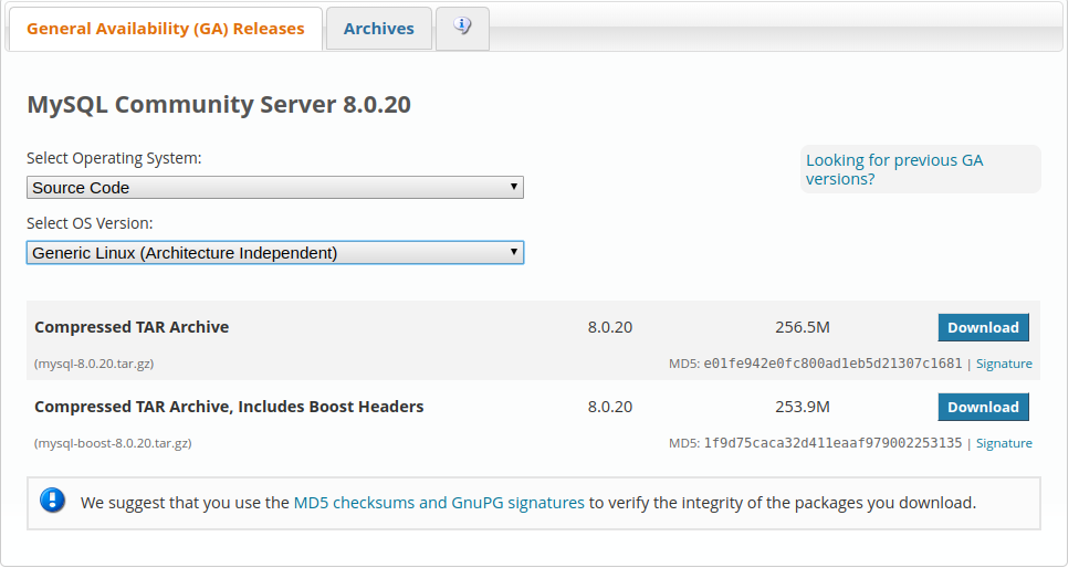 源碼編譯安裝MySQL8.0.20的詳細教程