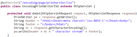 Java servlet 使用 PrintWriter 時的編碼與亂碼的示例代碼