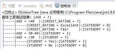 Java實(shí)現(xiàn)的決策樹算法完整實(shí)例