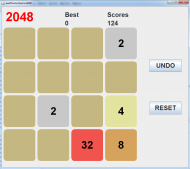 java實現的2048游戲完整實例