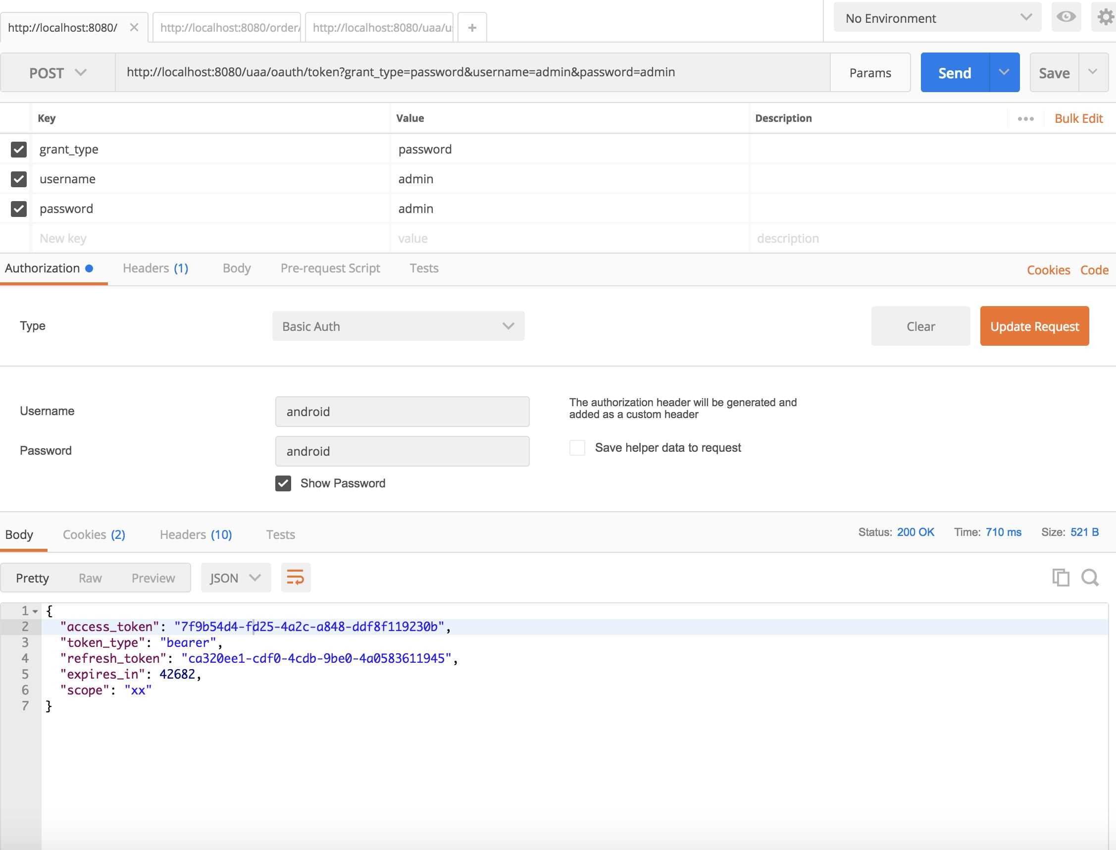 Spring Cloud下基于OAUTH2認證授權的實現示例