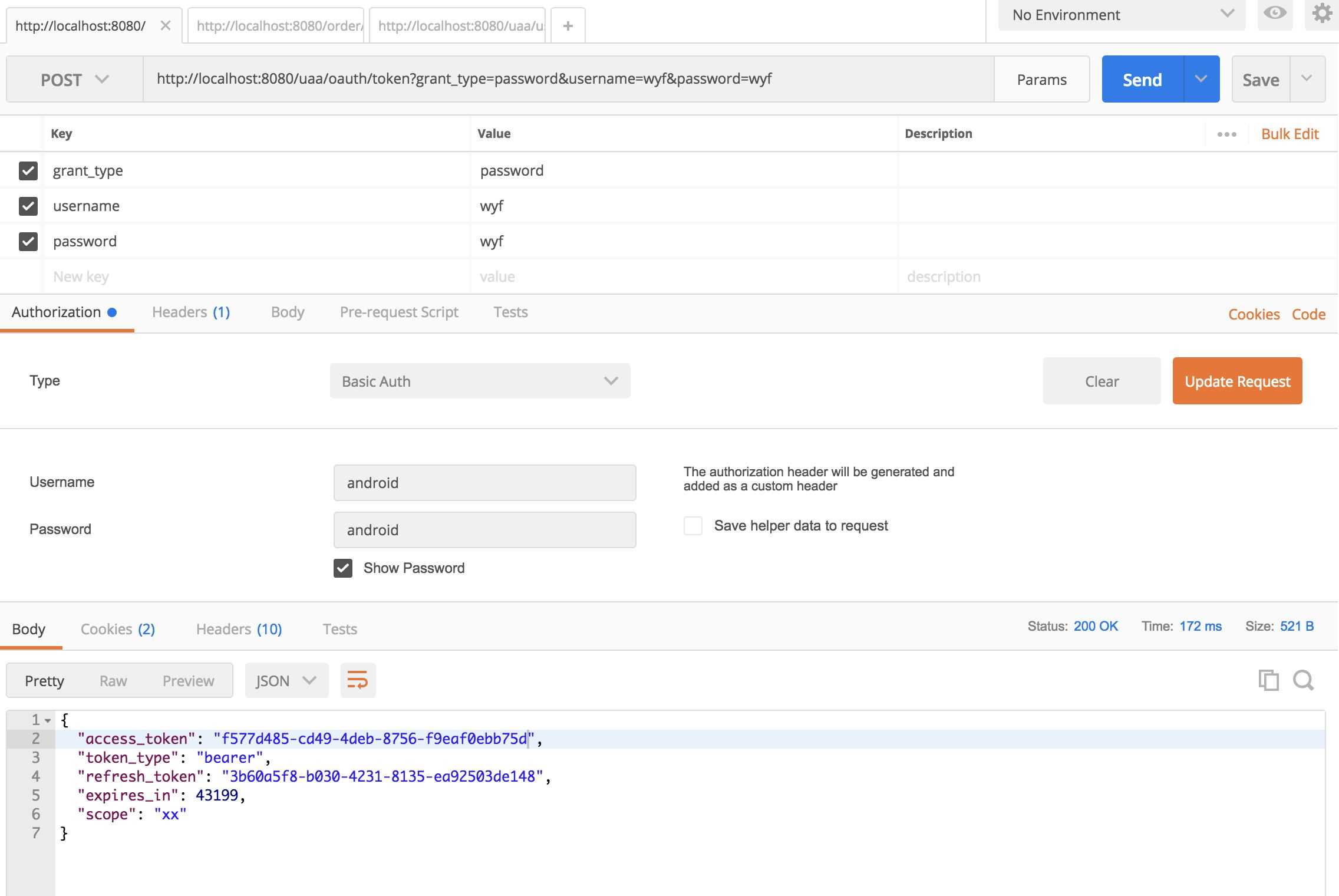 Spring Cloud下基于OAUTH2認證授權的實現示例