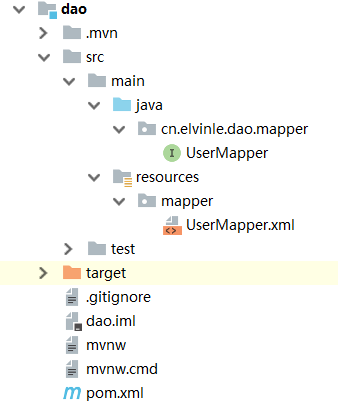 springboot 多模塊將dao(mybatis)項目拆分出去