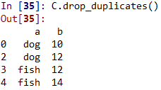 pandas DataFrame 刪除重復(fù)的行的實(shí)現(xiàn)方法