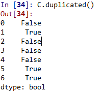 pandas DataFrame 刪除重復(fù)的行的實(shí)現(xiàn)方法