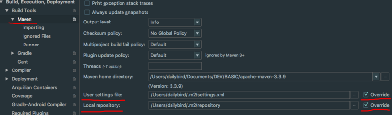 IDEA Maven 配置備忘筆記