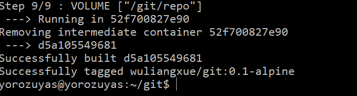 使用Docker構建一個Git鏡像使用clone倉庫