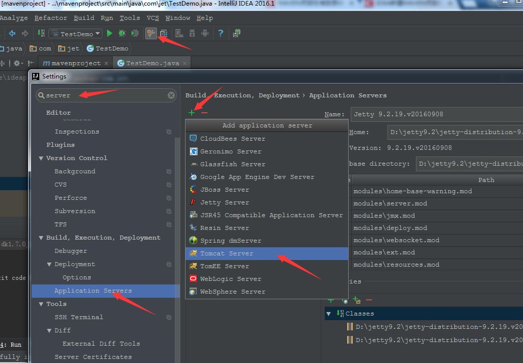 IntelliJ IDEA使用tomcat和jetty配置詳解