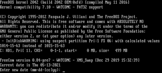 簡單操作系統 FreeDOS 如何啟動