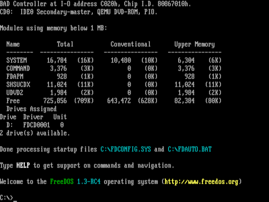 簡單操作系統 FreeDOS 如何啟動