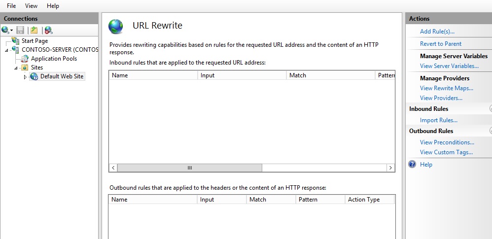 URL Rewrite Module 2.1 URL重寫模塊規則寫法