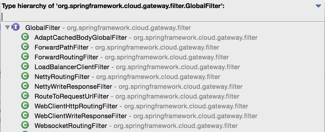 spring cloud gateway 全局過濾器的實(shí)現(xiàn)