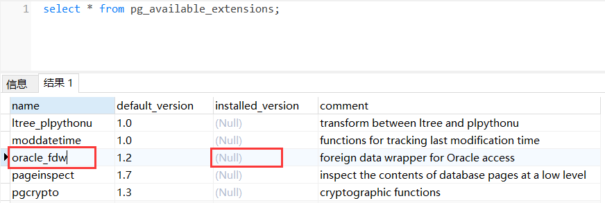 PostgreSQL通過oracle_fdw訪問Oracle數據的實現步驟