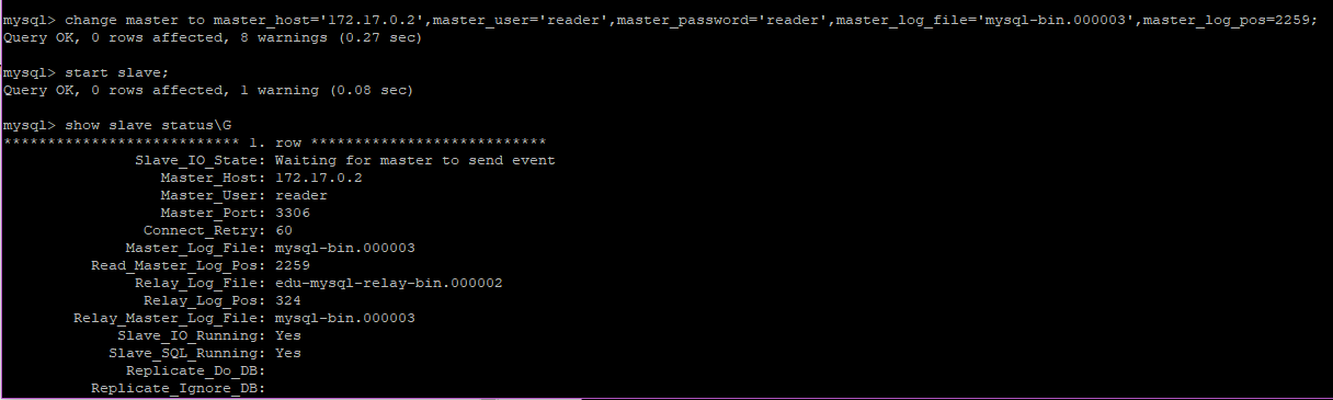 Docker部署MySQL8集群(一主二從)的實現步驟