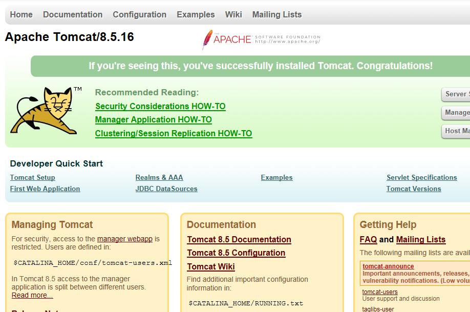 Centos7.3下Tomcat8的安裝配置教程