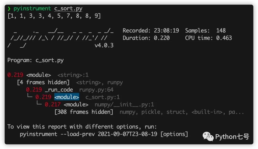 Python性能分析工具pyinstrument快速定位最慢的代碼
