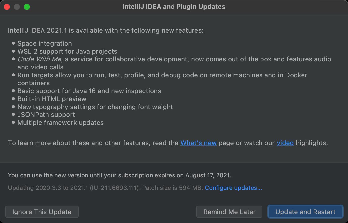 IntelliJ IDEA 2021.1 推出語音、視頻功能,邊寫代碼邊聊天(功能超級強大)
