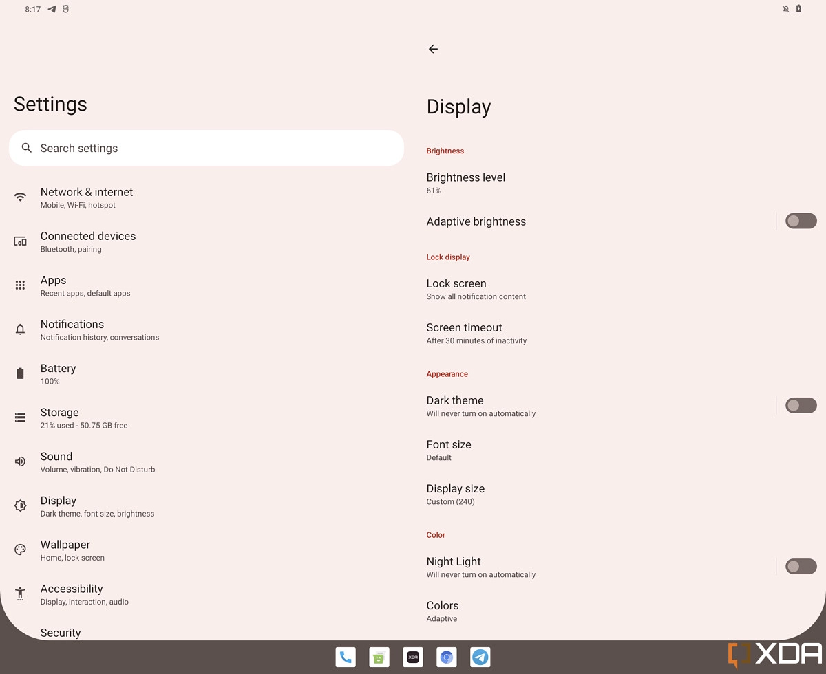 Android 12.1曝光：鎖屏界面一分為二 加入任務欄