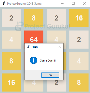 python基于tkinter制作圖形界面的2048游戲