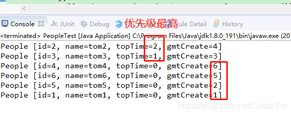 基于Comparator對象集合實現多個條件按照優先級的比較