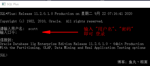sqlplus 命令登錄 Oracle數據庫的多種方法