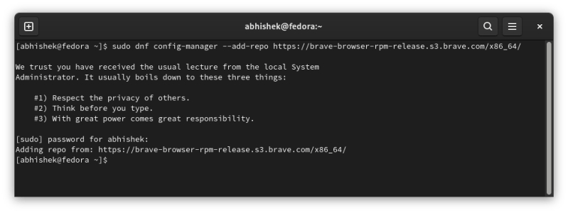 如何在 Fedora Linux 上安裝 Brave 瀏覽器