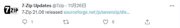 Windows 10/11 經(jīng)典之作 7-Zip 21.06 上線,時(shí)隔 33 個(gè)月再次發(fā)布正式版本 Windows 10/11 經(jīng)典之作 7-Zip 21.06 上線,時(shí)隔 33 個(gè)月再次發(fā)布正式版本