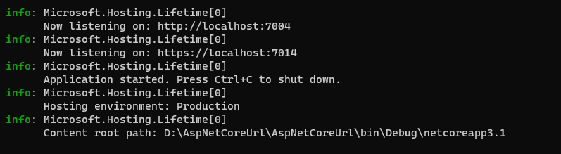 ASP.NET Core設置URLs的五種方法